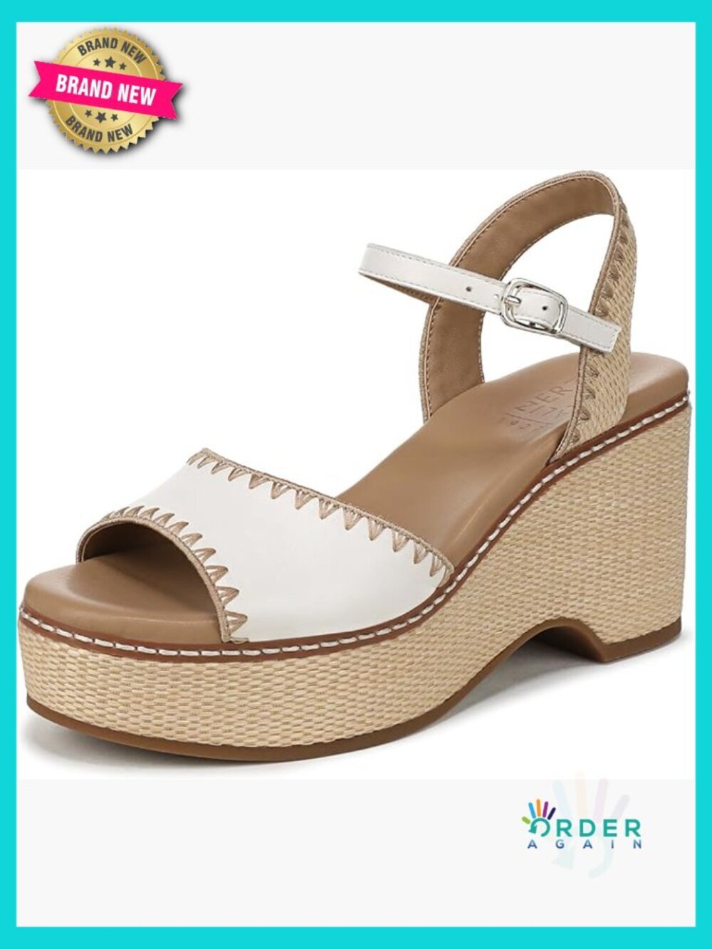 Woven Wedge Platform Sandals Slingback Open Toe Summer Comfort Heels